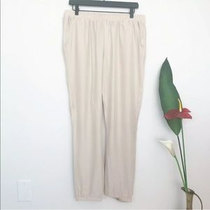 Jogger silk pants
